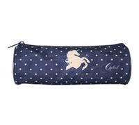 Bagtrotter - Cybel -Trousse Scolaire Ronde - Marine - 1 Compartiment Zippé - 22x7x7cm - Matière Polyester - Accessoire et Papeterie Scolaire