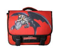 Bagtrotter Dragons - Cartable primaire 38 cm - Garçon - Rouge et Noir - 2 Compartiments