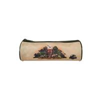 Bagtrotter Jurassic Park - Trousse Scolaire Ronde - Beige - Garçon - 1 Compartiment zippé