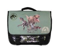 Bagtrotter Jurassic World - Cartable scolaire réversible 38 cm - Vert - Garçon - 2 compartiments