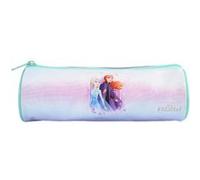 Bagtrotter - La Reine des Neiges - Frozen - Disney -Trousse Scolaire Ronde - Violet - 1 Compartiment Zippé - 22x7x7cm - Matière Polyester - Accessoire et Papeterie Scolaire