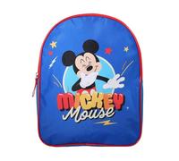 Bagtrotter - Mickey - Sac à Dos Scolaire Goûter 31 cm - Bleu - Garçon - 1 compartiment zippé - Bretelles Matelassées - 25x11x32 cm - Matière Polyester - Sac à Dos Scolaire Maternelle
