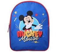 Bagtrotter - Mickey - Sac à Dos Scolaire Goûter 31 cm - Bleu - Garçon - 1 compartiment zippé - Bretelles Matelassées - 25x11x32 cm - Matière Polyester - Sac à Dos Scolaire Maternelle Bleu G