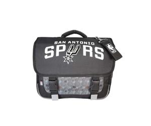 Bagtrotter NBA San Antonio Spurs - Cartable scolaire 38 cm - Noir - Garçon - 2 compartiments