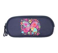 Bagtrotter - Phileas - Trousse Scolaire Rectangulaire - Marine - 2 Compartiments Zippés - 23x7x10cm - Matière Polyester - Accessoire et Papeterie Scolaire MARINE G