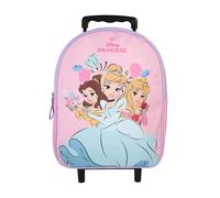 Bagtrotter Sac à dos scolaire à roulettes Princesses Disney Rose pâle 25x12x32 cm Polyester
