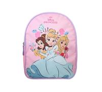 Bagtrotter - Princesses Disney - Sac à Dos Scolaire Goûter 31 cm - Rose Pâle - 1 compartiment zippé - Bretelles Matelassées - 25x11x32 cm - Matière Polyester - Sac à Dos Scolaire Maternelle