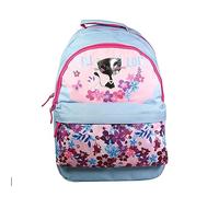 Bagtrotter Sac à Dos 2 Compartiments Lili Lou Chat Rose