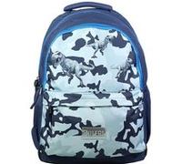 Bagtrotter Sac à dos Phileas Dinosaures 2 compartiments Système Smart Comfort Bleu