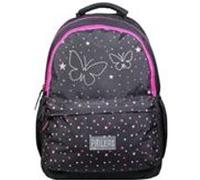 Bagtrotter Sac à dos Phileas 2 compartiments Papillons Noir – Système Smart Comfort
