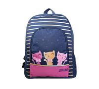 Bagtrotter sac à dos 37 cm avec poche lili lou chat bleu