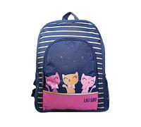Bagtrotter Sac à dos 37 cm avec poche Lili Lou Chat Bleu