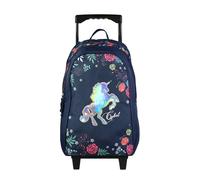 Bagtrotter - Sac à Dos à roulettes 45 cm - Cybel Cheval Licorne Bleu - Primaire - Bretelles et Dos rembourrés - 2 Compartiments Zippés - Poche Gourde - Licence Officielle Cybel