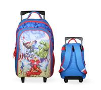 Bagtrotter - Sac à dos à roulettes 45 cm - Avengers Multicolore - Primaire - 2 Compartiments - Dos et bretelles rembourrés - Bandes Réfléchissantes - Licence Officielle Marvel