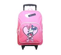 Sac à dos à roulettes disney minnie noeud rose TU