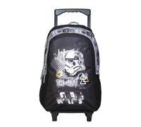 Disney Sac à dos à roulettes Star Wars Noir – 2 compartiments – Pour enfants