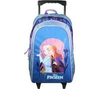 Bagtrotter - Sac à Dos à roulettes 45 cm - La Reine des Neiges Bleu - Primaire - Bretelles et Dos rembourrés - Bandes Réfléchissantes - Grand Rangement - Licence Officielle Disney Frozen