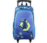 BAGTROTTER Sac à dos à roulettes Ligue 1 Football Bleu