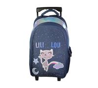 Bagtrotter Sac à dos à roulettes Lili Lou Bleu