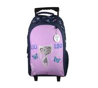BAGTROTTER Sac à dos à roulettes Lili Lou Violet