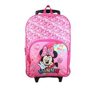 Bagtrotter - Sac à Dos à roulettes 41 cm - Minnie So Cool Rose - Primaire - 2 Compartiments - Dos et Bretelles rembourrés - Bandes Réfléchissantes - Licence Officielle Disney