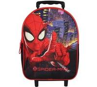 Bagtrotter - Spider-Man - Sac à Dos Scolaire à Roulettes - Noir - 1 Compartiment Zippé - Bretelles Matelassées - 25x12x32cm - Matière Polyester - Sac à Dos Scolaire Maternelle Noir