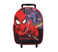 Bagtrotter - Spider-Man - Sac à Dos Scolaire à Roulettes - Noir - 1 Compartiment Zippé - Bretelles Matelassées - 25x12x32cm - Matière Polyester - Sac à Dos Scolaire Maternelle
