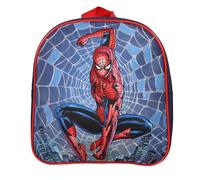 Bagtrotter - Spider-Man - Sac à Dos Scolaire Goûter 24 cm - Marine - 1 compartiment zippé - Bretelles Matelassées - 24x7x24 cm - Matière Polyester - Sac à Dos Scolaire Maternelle