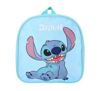 Bagtrotter - Stitch - Sac à Dos Scolaire Goûter 24 cm - Bleu Clair - 1 compartiment zippé - Bretelles en Sangle - 24x7x24 cm - Matière Polyester - Sac à Dos Scolaire Maternelle