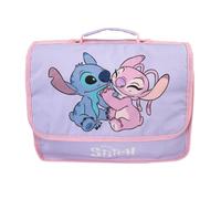 Bagtrotter - Stitch - Stitch et Angel - Cartable 32cm - Rose - 1 Compartiment - Bretelles Matelassés et Fermeture Velcro - ...