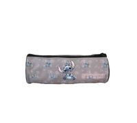 Bagtrotter Stitch- Trousse Scolaire Ronde - Gris - 1 Compartiment