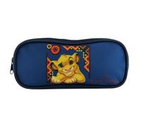 Bagtrotter trousse scolaire 2 compartiments disney le roi lion simba bleue