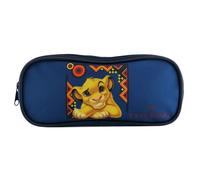 Bagtrotter trousse scolaire 2 compartiments disney le roi lion simba bleue