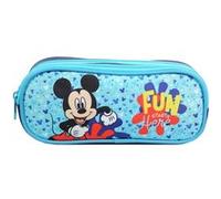Bagtrotter Trousse Scolaire 2 Compartiments Disney Mickey Bleu