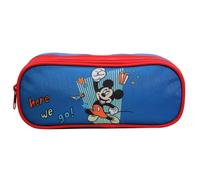 Bagtrotter Trousse scolaire Disney Mickey – 2 compartiments – Bleue