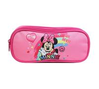 Trousse scolaire rectangulaire disney minnie arc en ciel rose TU