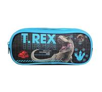 Bagtrotter Trousse Scolaire 2 Compartiments Jurassic World Noir T-Rex
