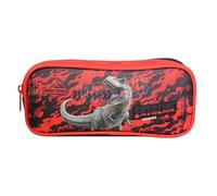 Bagtrotter Trousse Scolaire 2 Compartiments Jurassic World Noire