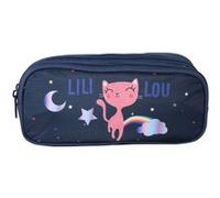 Bagtrotter Trousse Scolaire 2 Compartiments Lili Lou Bleu