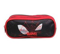 Bagtrotter Trousse scolaire Marvel Spider-Man 2 compartiments Polyester résistant Noir