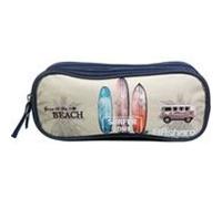 Bagtrotter Trousse scolaire Offshore 2 compartiments Beige Van & Surf