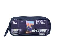 Bagtrotter trousse scolaire 2 compartiments offshore city ville bleue