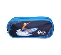 Bagtrotter Trousse scolaire Oum Le Dauphin 2 compartiments Bleu