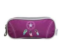 BAGTROTTER Trousse scolaire 2 compartiments Phileas Attrape Rêve Plumes Violette Violet G