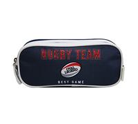 Trousse scolaire 2 compartiments Phileas Rugby Bleue Bagtrotter Bleu G
