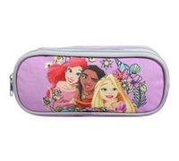 Bagtrotter Trousse Scolaire 2 Compartiments Princesses Violet Fleurs