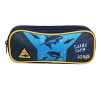 Bagtrotter Trousse Scolaire 2 Compartiments Vorax Bleue Requins