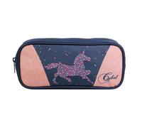 Trousse scolaire rectangulaire cybel cheval licorne bleu TU