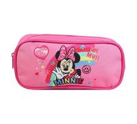 Trousse scolaire - Disney - Minnie - Rose - Polyester - Zippée