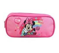 BAGTROTTER Trousse scolaire rectangulaire Disney Minnie Rose Arc en ciel Rose G